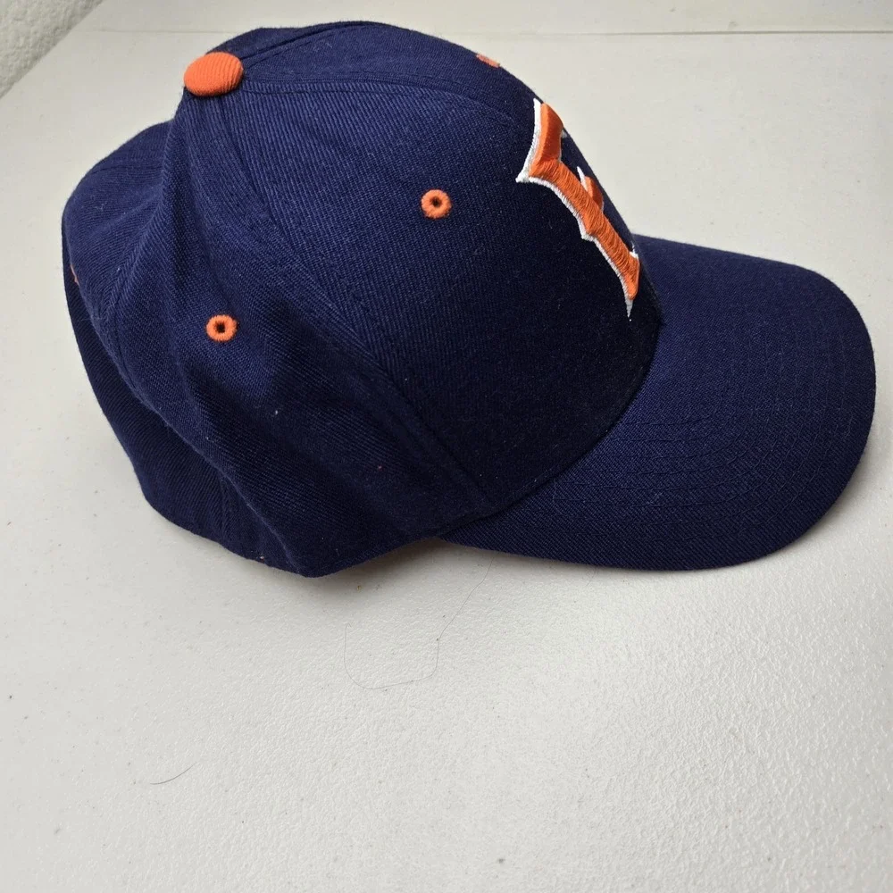 Cal State Fullerton Unisex Baseball Cap 7 1/8 Navy Curved Fitted Embroidered